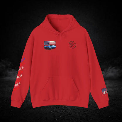'Merica Muscle Car Graphic Hoodie