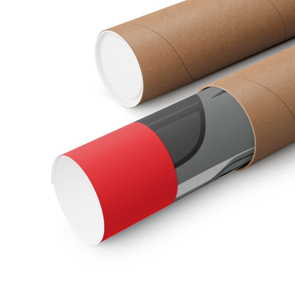 Muscle Car Front View Matte Poster — Automotive Wall Art for Garage & Man Cave