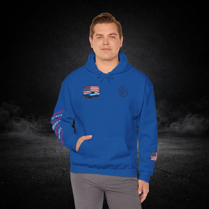 'Merica Muscle Car Graphic Hoodie