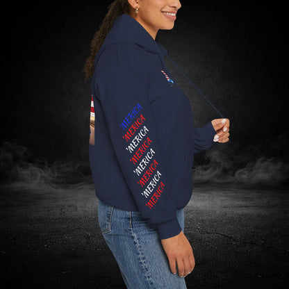 'Merica Muscle Car Graphic Hoodie
