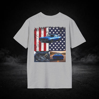 'Merica Muscle Car Graphic Tee Shirt