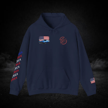 'Merica Muscle Car Graphic Hoodie