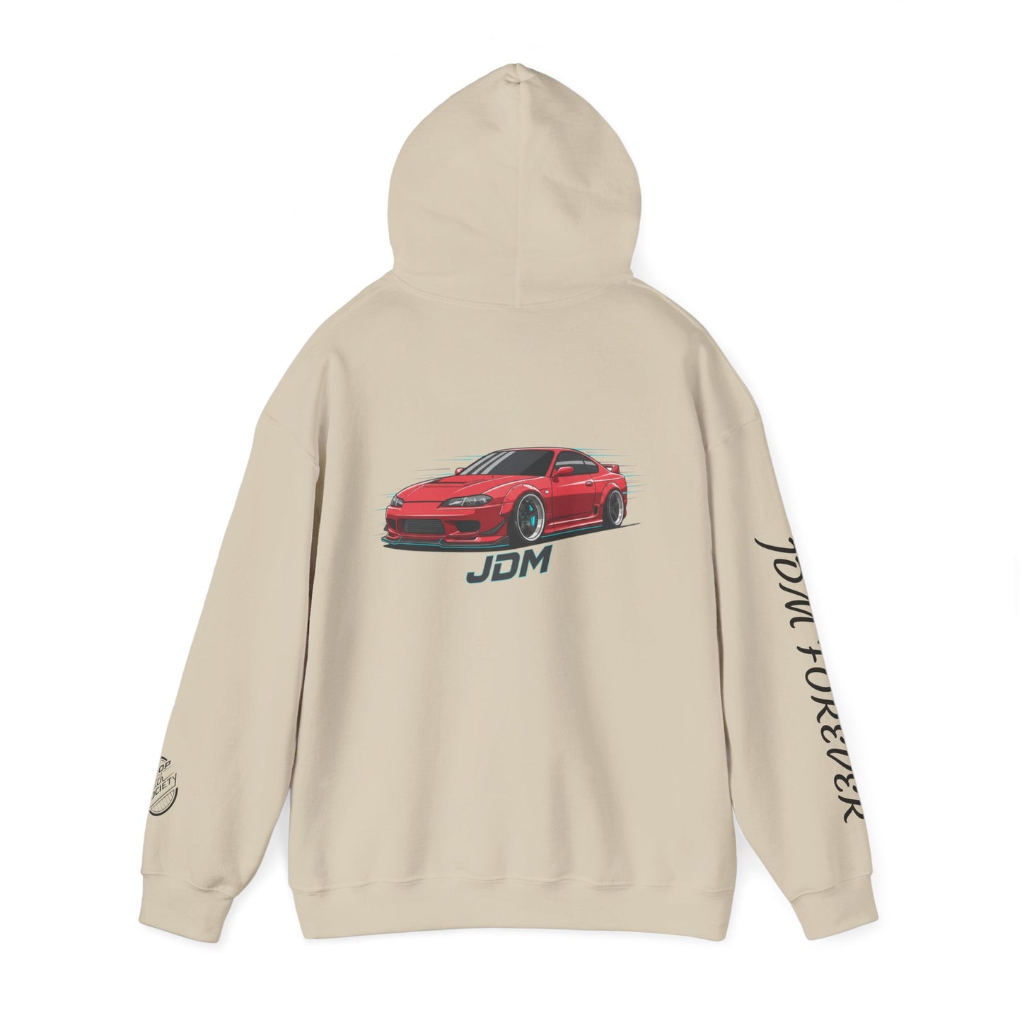 JDM Forever Hoodie — Red Sports Car Graphic Streetwear