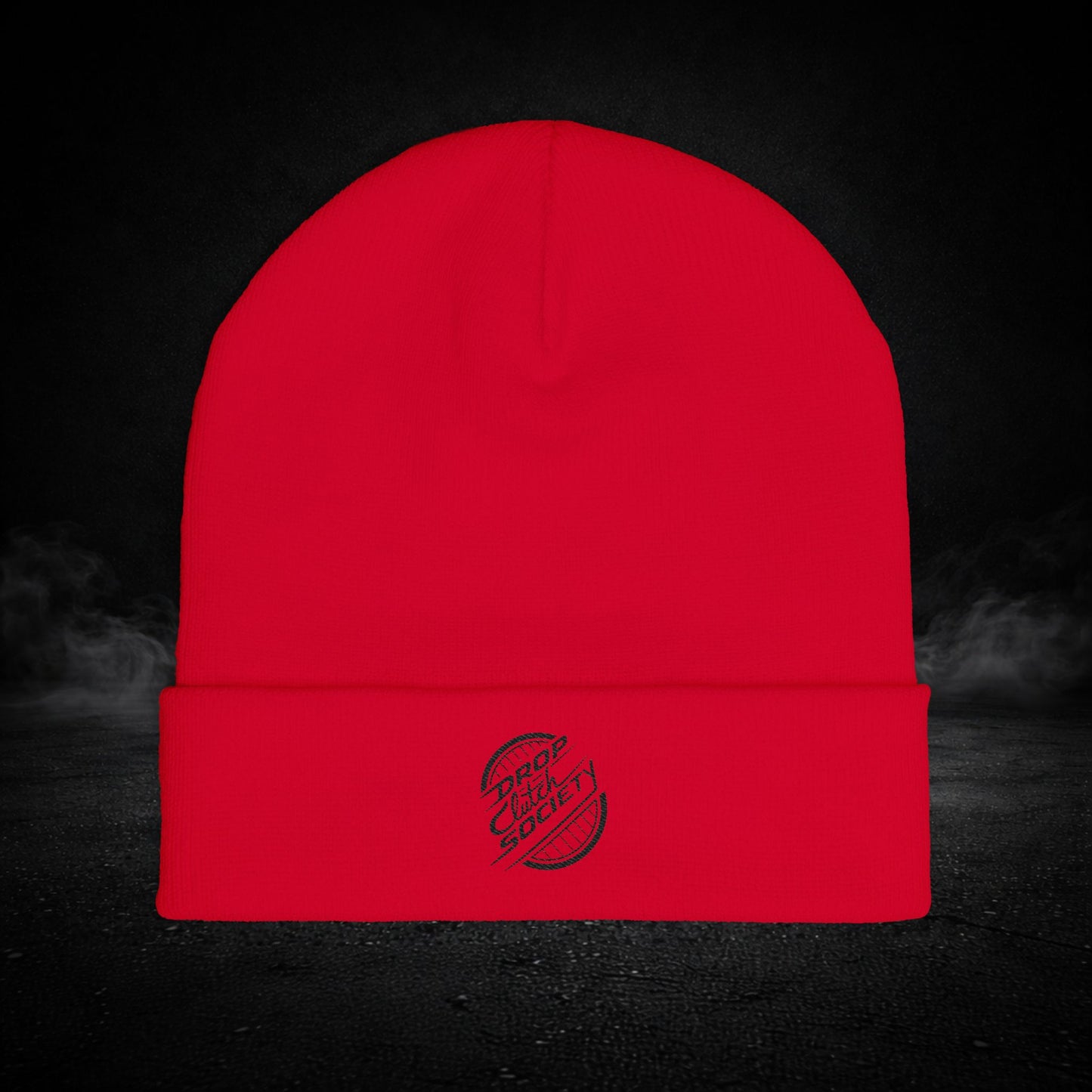 Drop Clutch Society Embroidered Knit Beanie