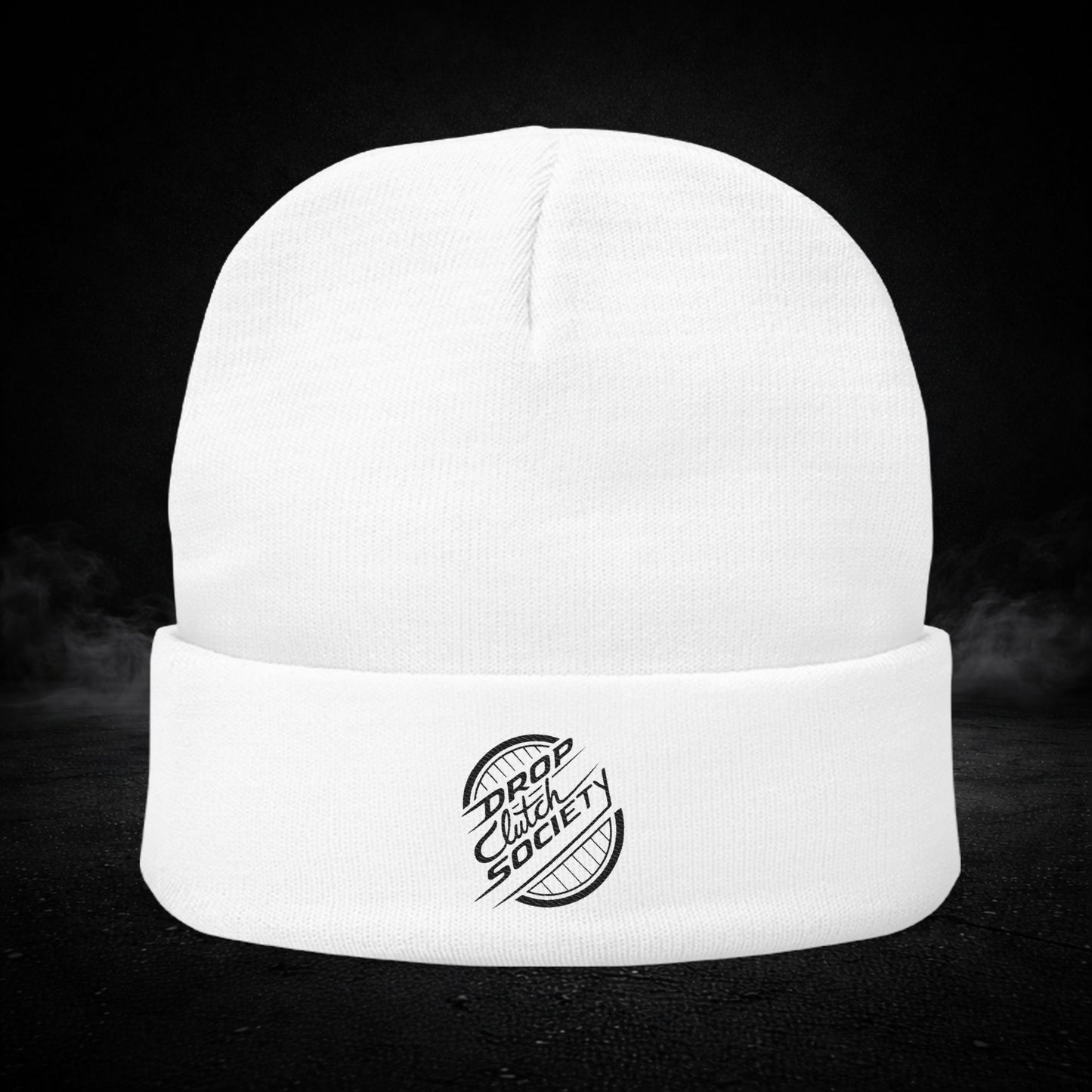 Drop Clutch Society Embroidered Knit Beanie