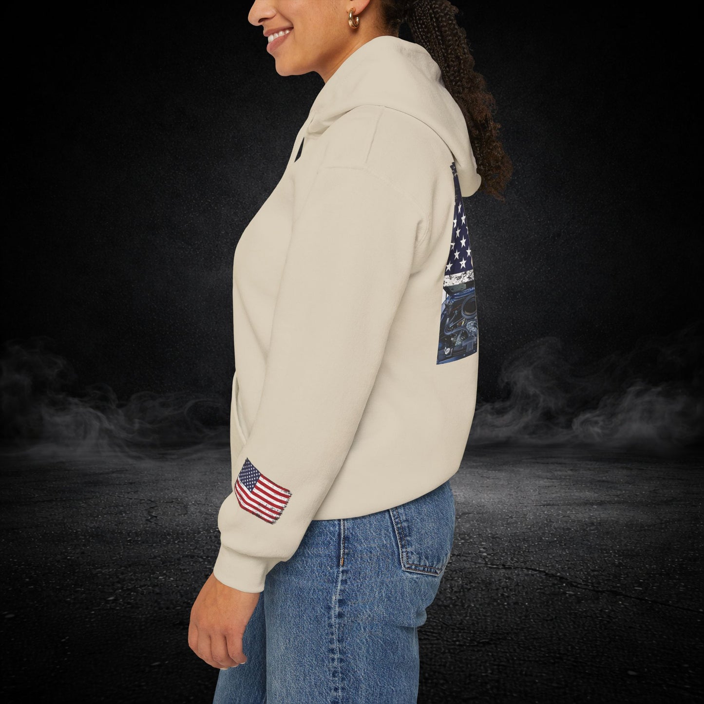 'Merica Muscle Car Graphic Hoodie