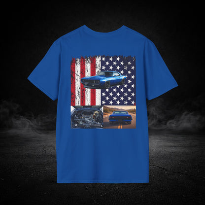 'Merica Muscle Car Graphic Tee Shirt