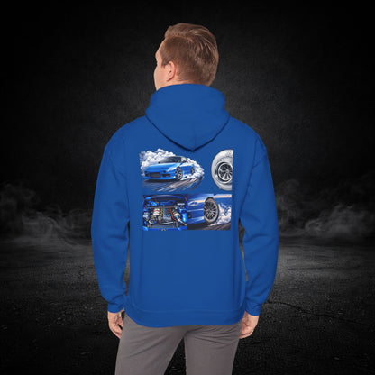 Blue Drifter - Graphic Hoodie