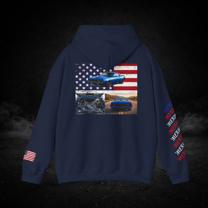 'Merica Muscle Car Graphic Hoodie
