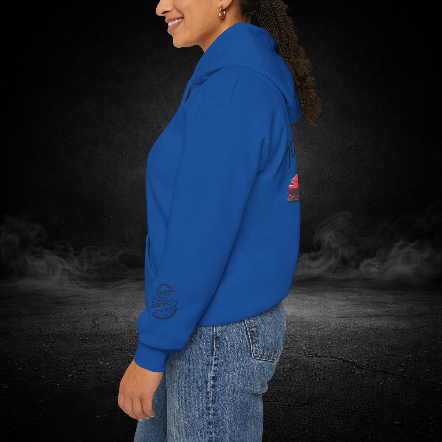 JDM Forever Hoodie — Red Sports Car Graphic Streetwear