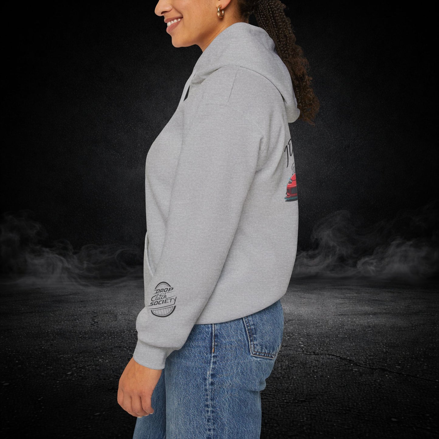 JDM Forever Hoodie — Red Sports Car Graphic Streetwear