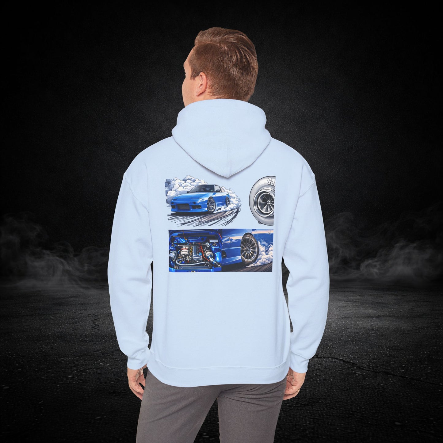 Blue Drifter - Graphic Hoodie