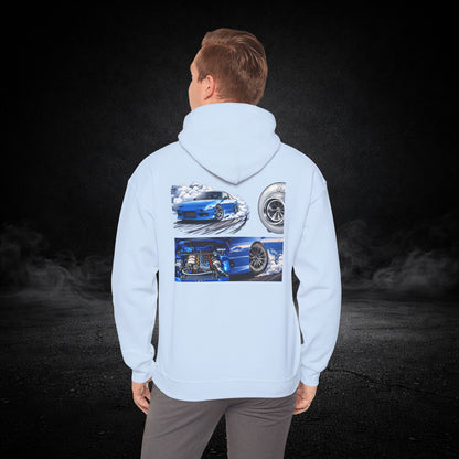 Blue Drifter - Graphic Hoodie