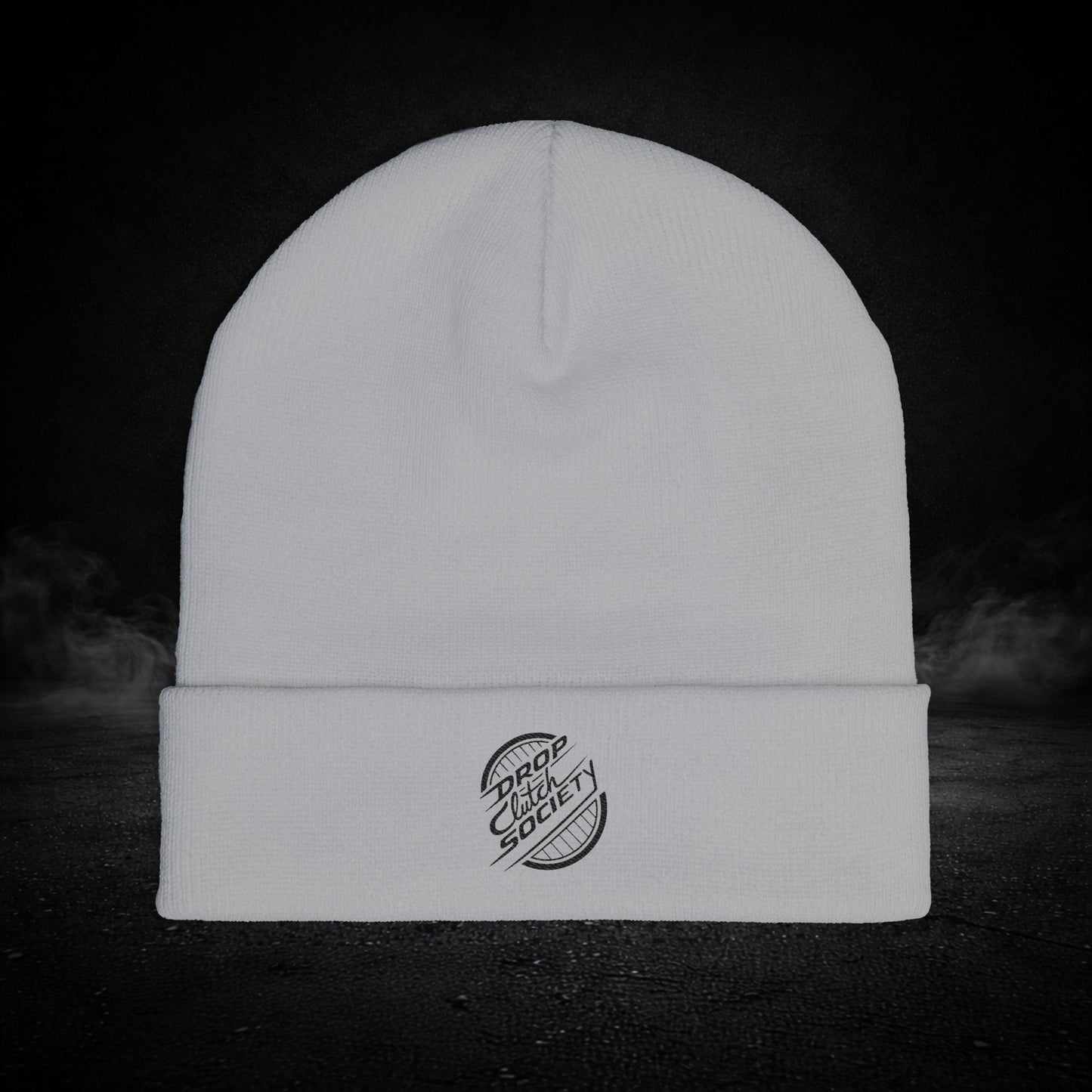 Drop Clutch Society Embroidered Knit Beanie