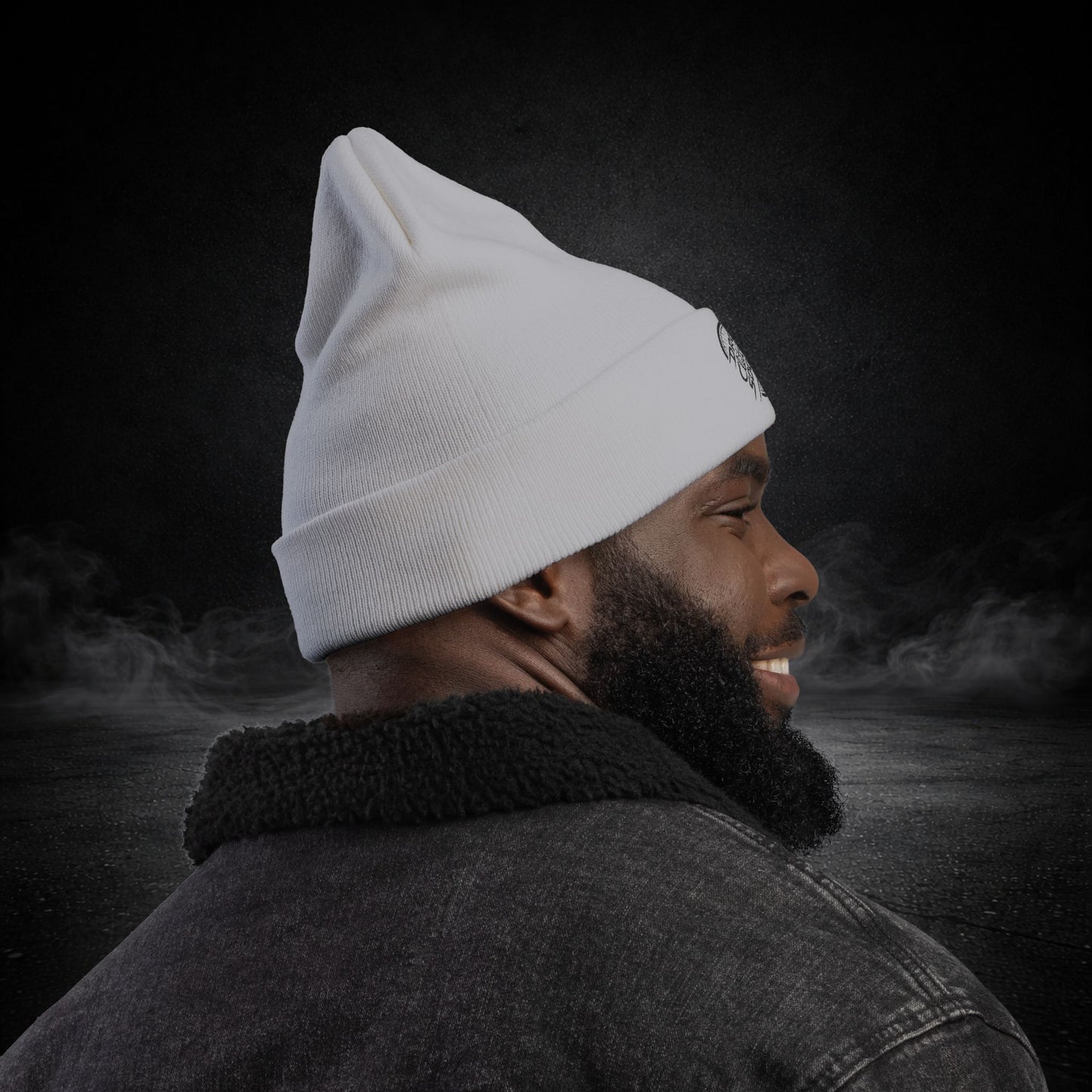 Drop Clutch Society Embroidered Knit Beanie