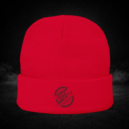 Drop Clutch Society Embroidered Knit Beanie
