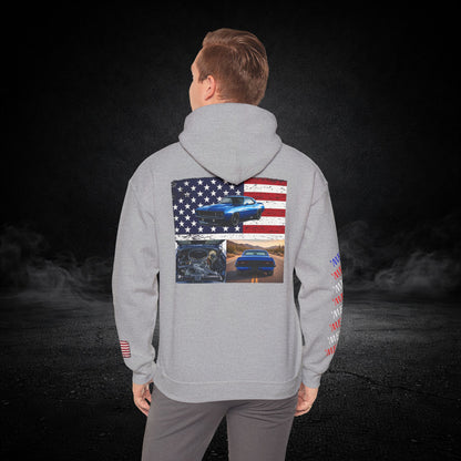 'Merica Muscle Car Graphic Hoodie