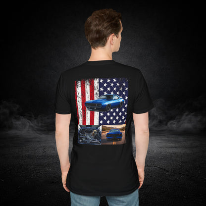 'Merica Muscle Car Graphic Tee Shirt