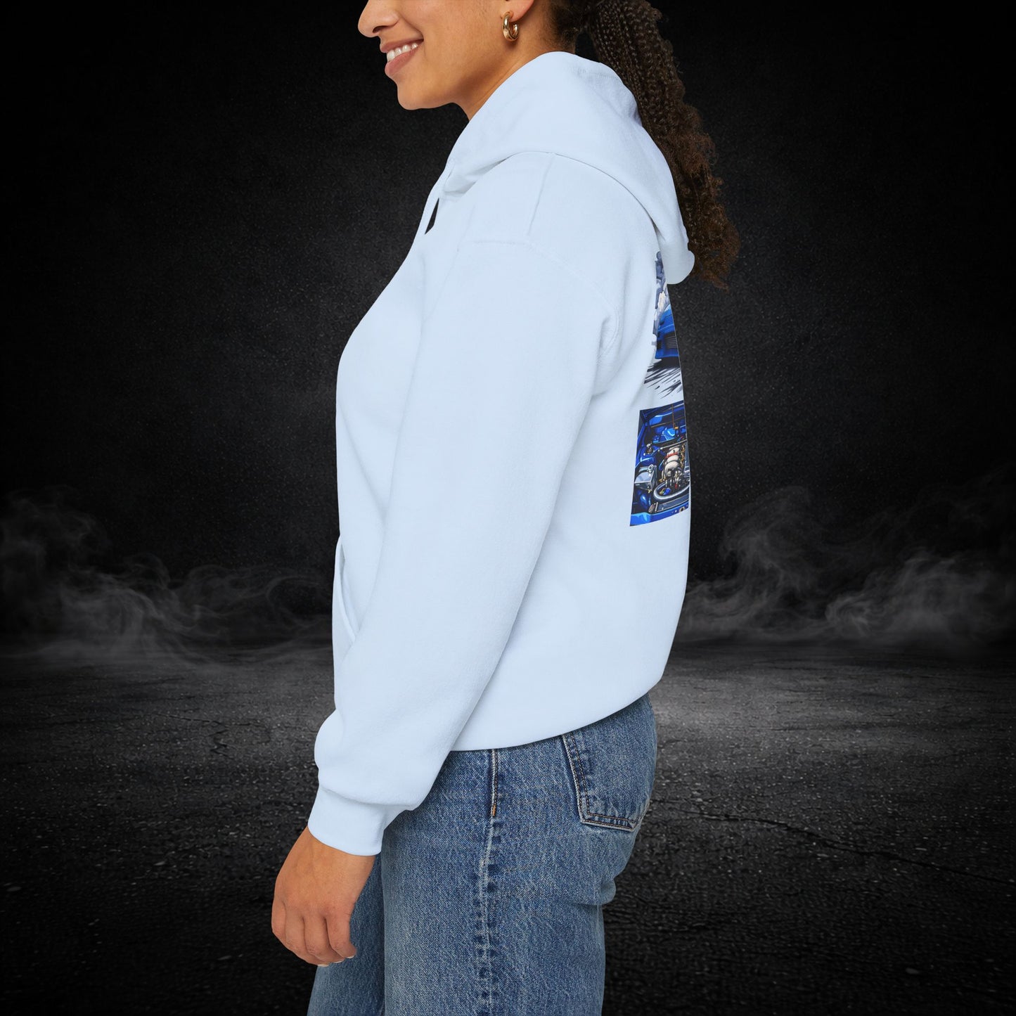 Blue Drifter - Graphic Hoodie