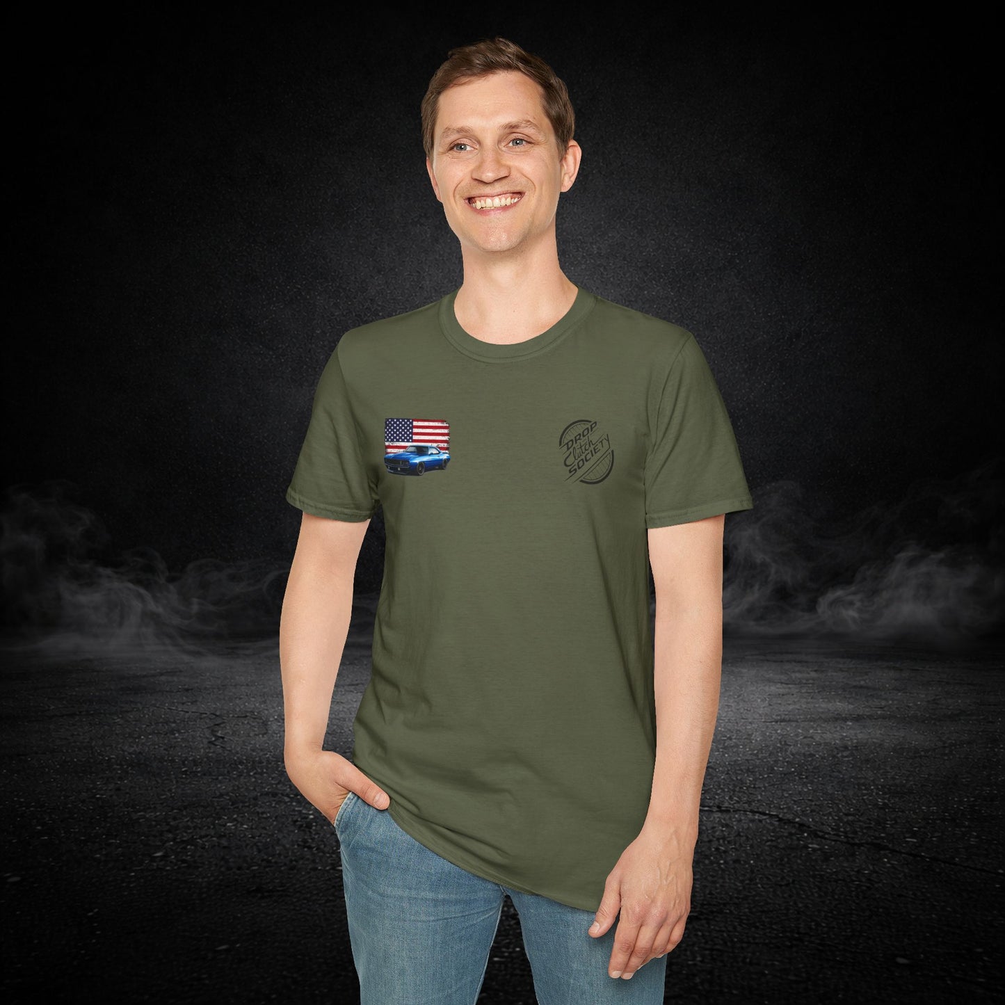 'Merica Muscle Car Graphic Tee Shirt