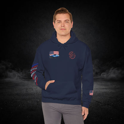 'Merica Muscle Car Graphic Hoodie