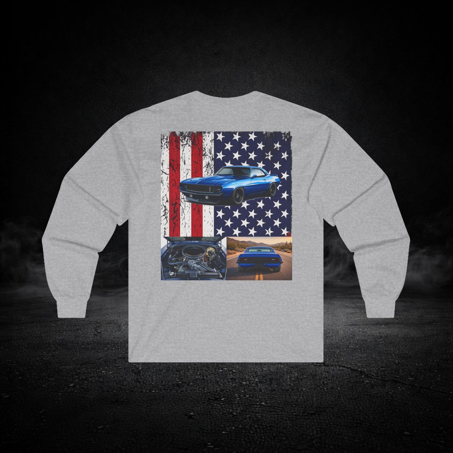 'Merica Muscle Car Long Sleeve