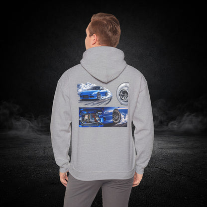 Blue Drifter - Graphic Hoodie