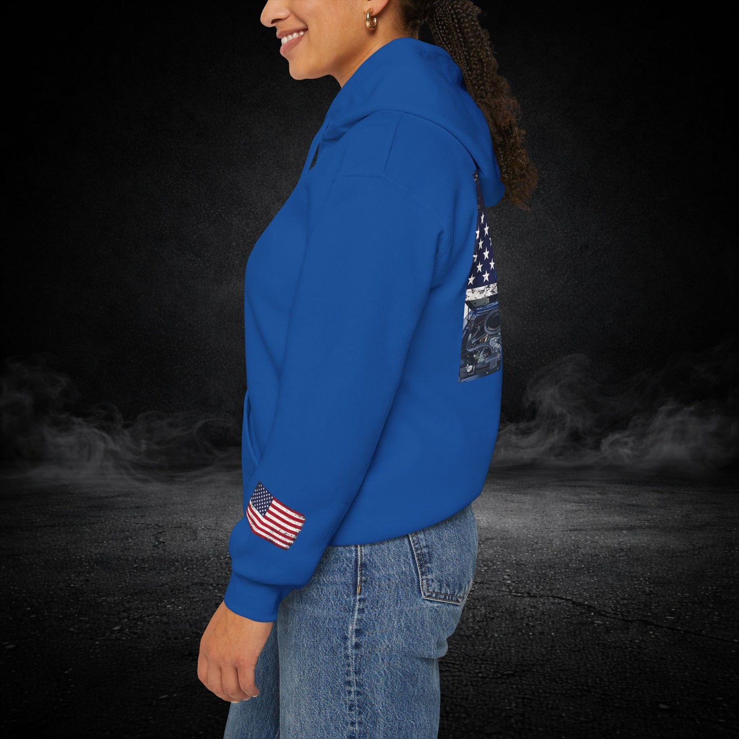 'Merica Muscle Car Graphic Hoodie