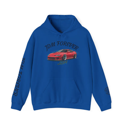 JDM Forever Hoodie — Red Sports Car Graphic Streetwear