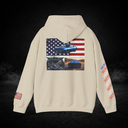 'Merica Muscle Car Graphic Hoodie