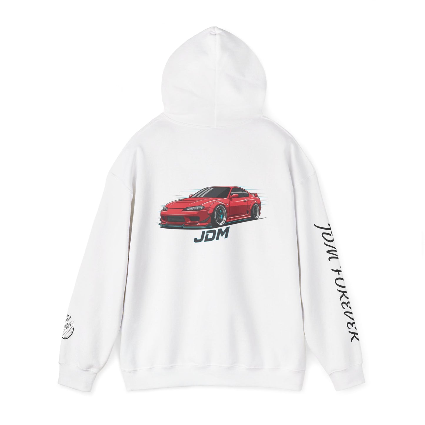 JDM Forever Hoodie — Red Sports Car Graphic Streetwear