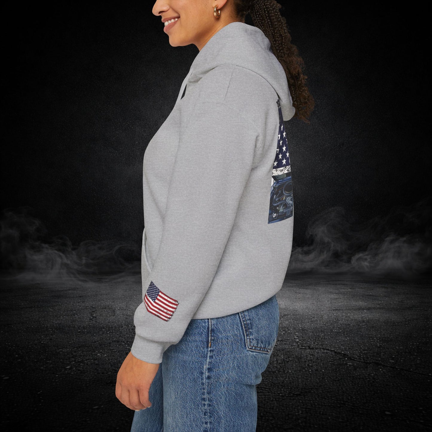 'Merica Muscle Car Graphic Hoodie