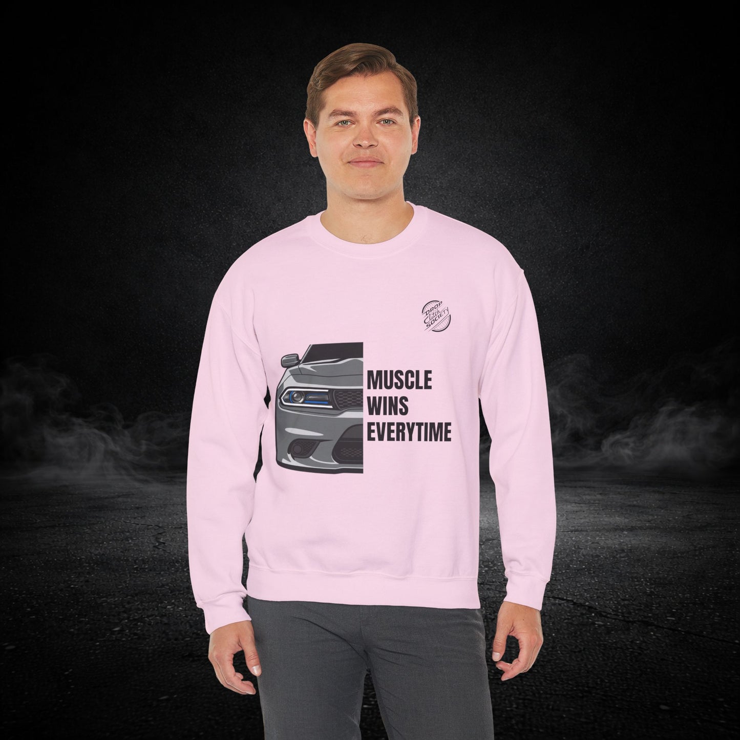 "Muscle Wins Everytime" Graphic Sweatshirt