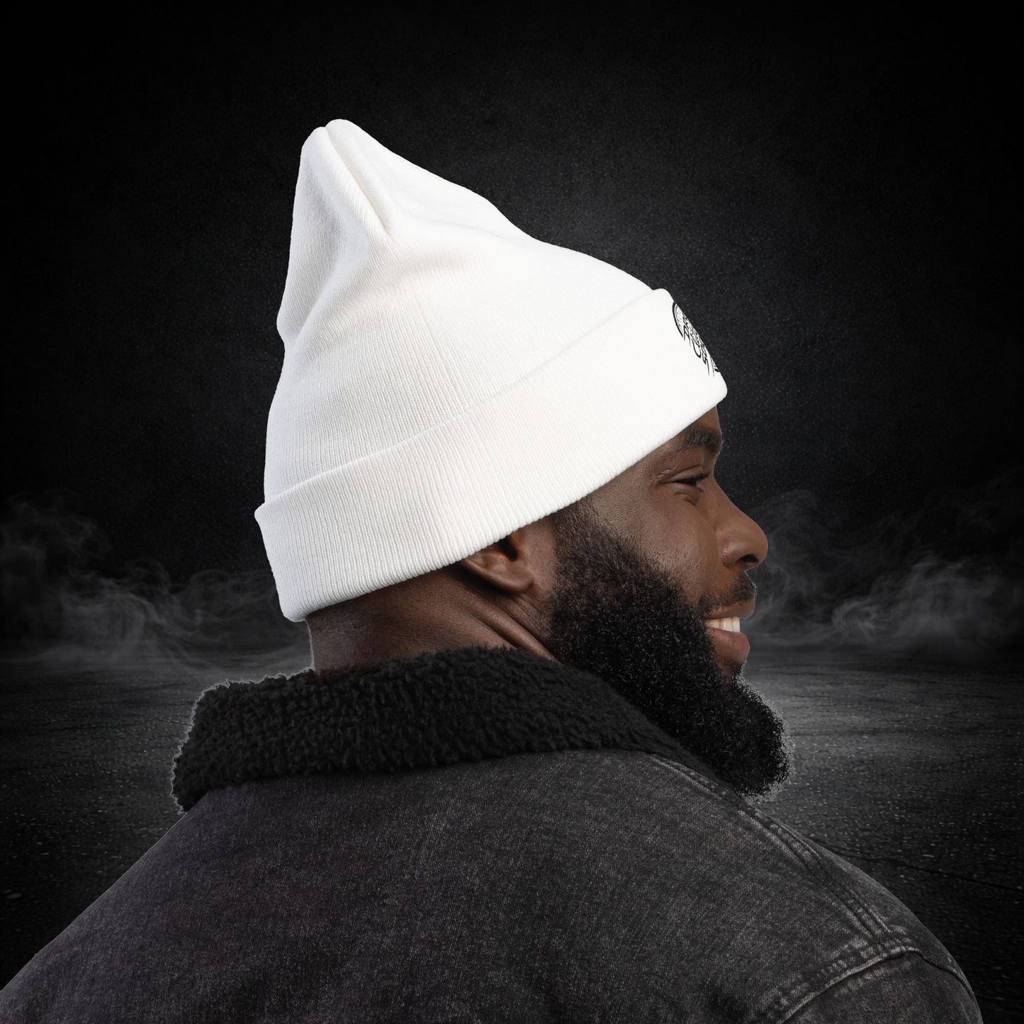 Drop Clutch Society Embroidered Knit Beanie