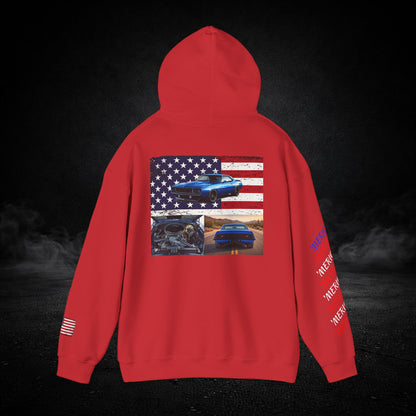 'Merica Muscle Car Graphic Hoodie