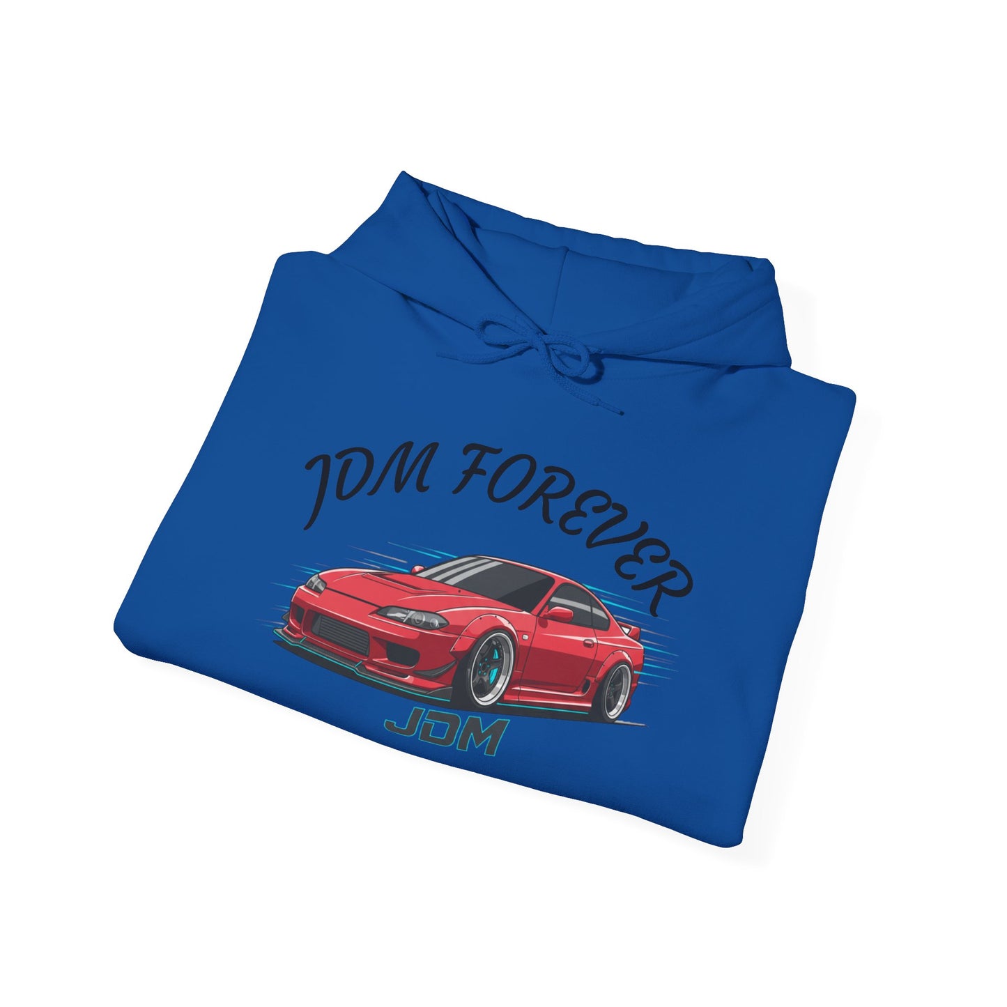 JDM Forever Hoodie — Red Sports Car Graphic Streetwear