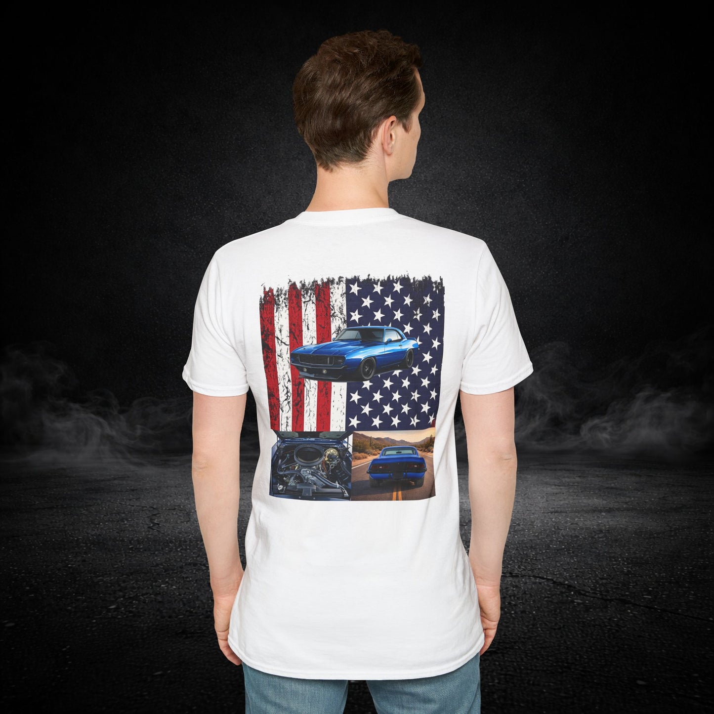 'Merica Muscle Car Graphic Tee Shirt