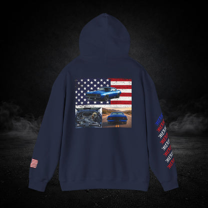 'Merica Muscle Car Graphic Hoodie