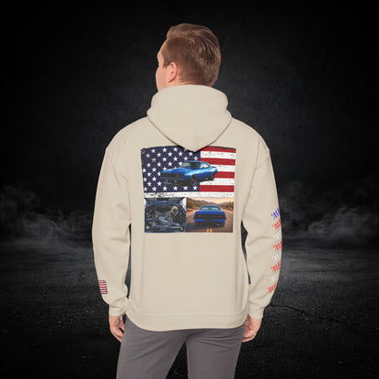 'Merica Muscle Car Graphic Hoodie