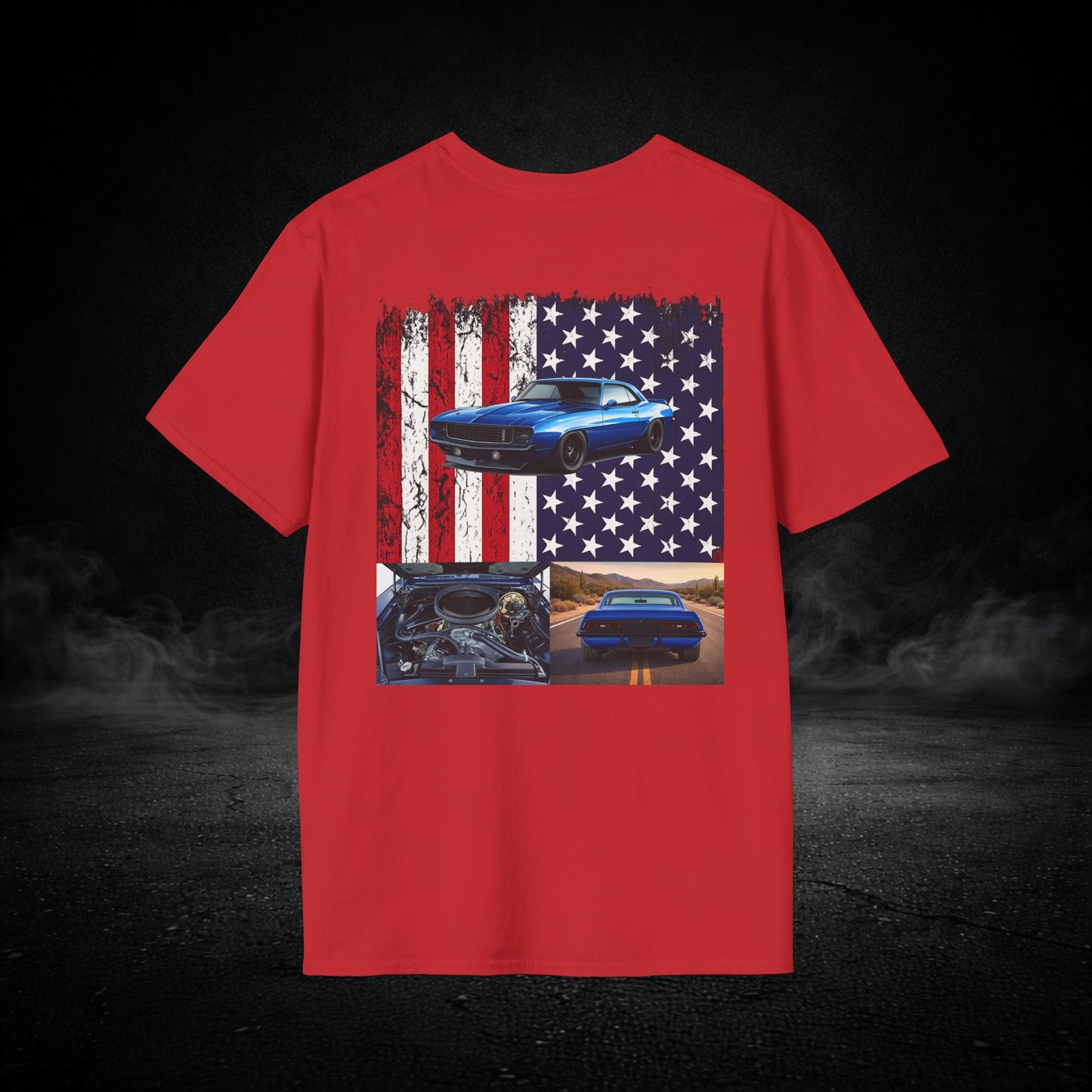 'Merica Muscle Car Graphic Tee Shirt