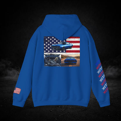 'Merica Muscle Car Graphic Hoodie