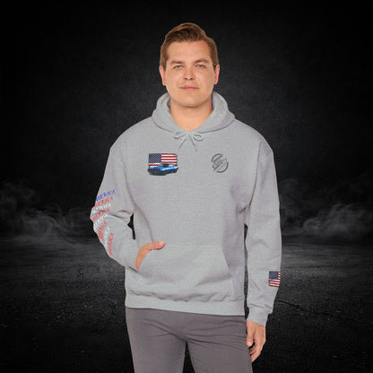 'Merica Muscle Car Graphic Hoodie
